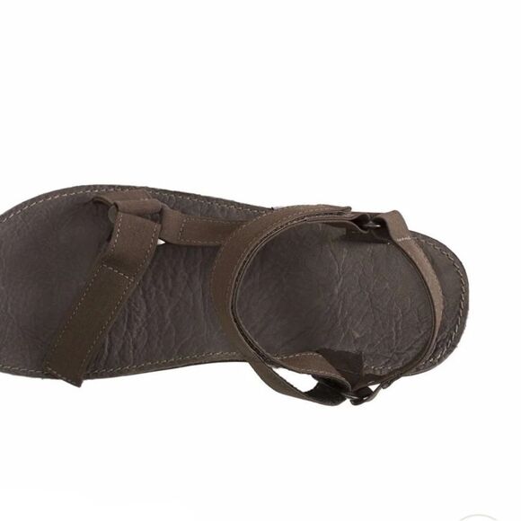 TEVA 13 Brown Original Universal Menswear Leather Canvas Velcro Straps Sandals - Picture 5 of 15